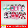 Manufacturer direct custom colorful animal shape soft flat embroidered wholesale baby shoes